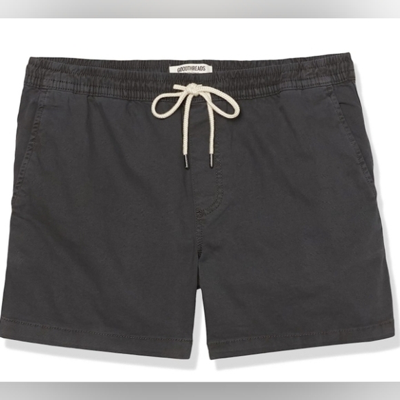 Goodthreads Men's Black Slim-Fit Pull-on Comfort Stretch Canvas Short Size XXL - Picture 3 of 10